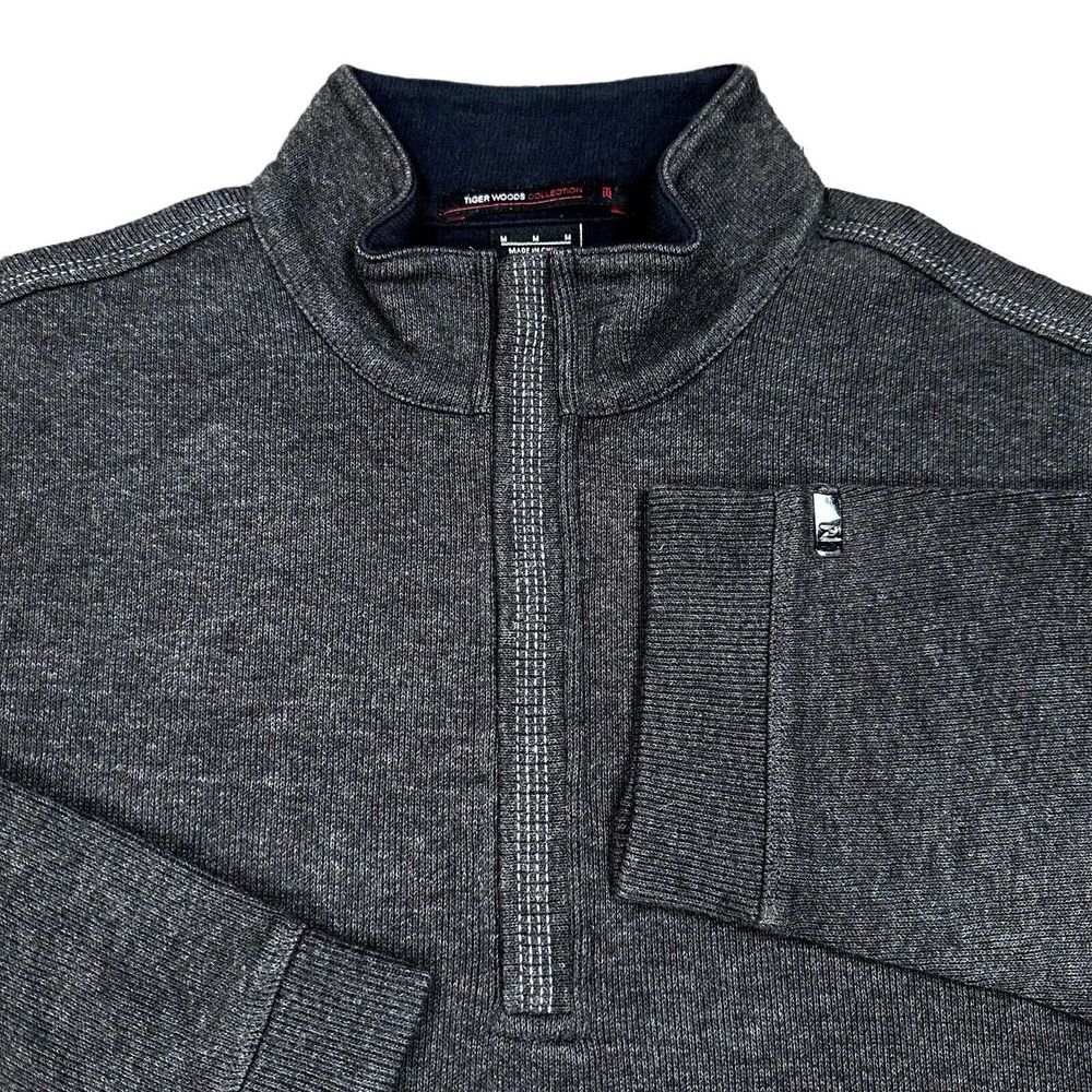 Men's Gray Zip-Up Sweater